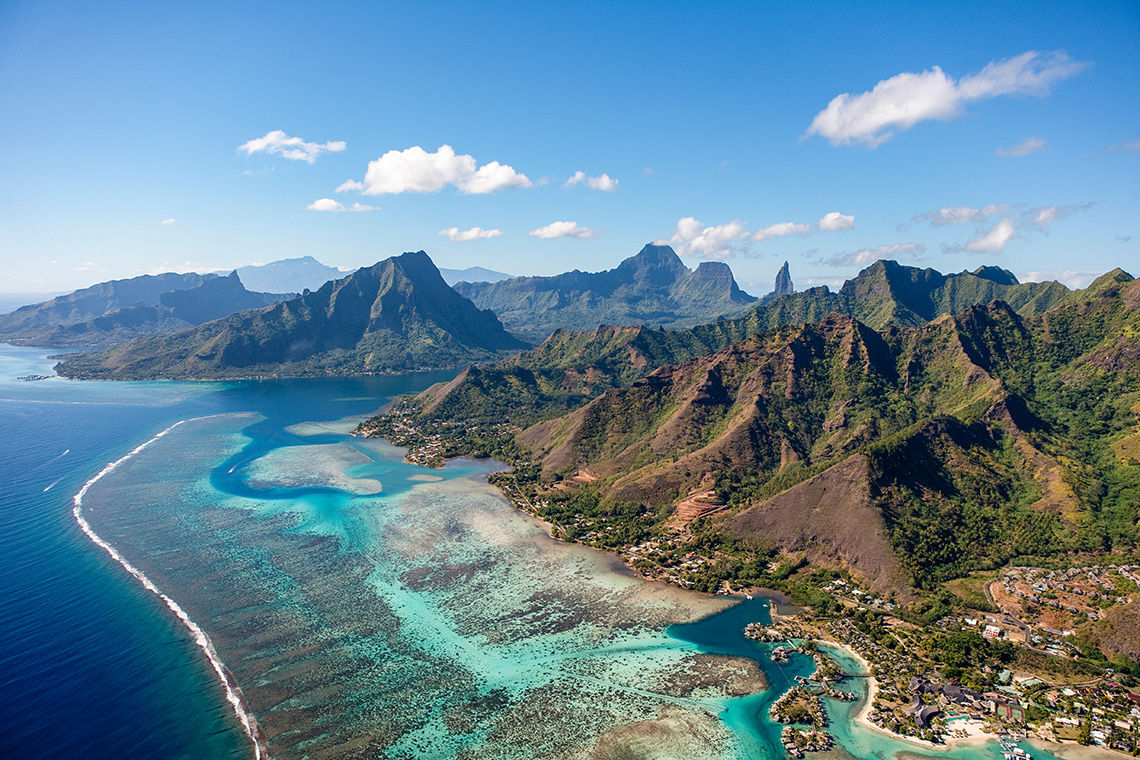 Seaside Resort on Moorea Island, French Polynesia