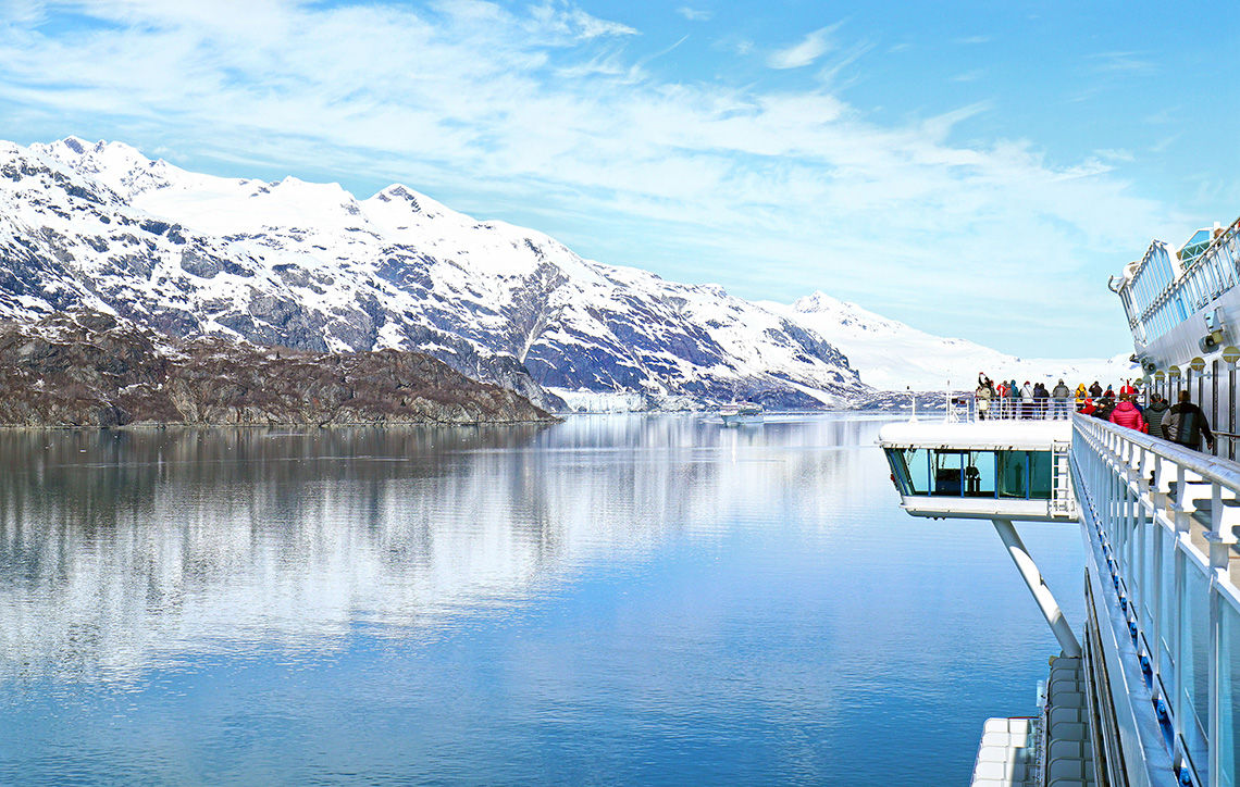 Cruise ship at Glacier Bay National Park, Alaska