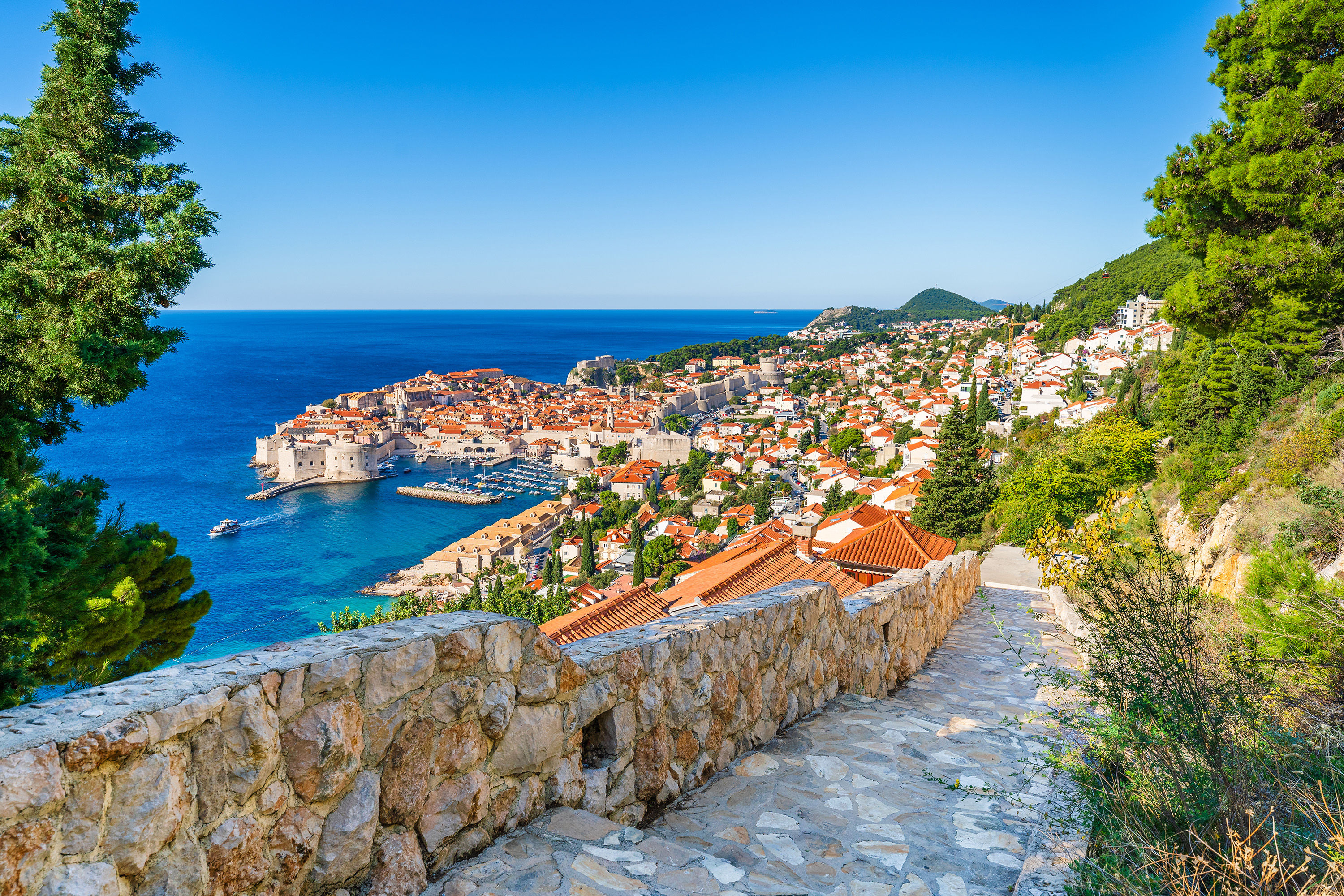 Dubrovnik wall steps