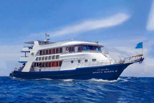 The Manta Queen Fleet offers a range of dive liveaboards located in Thailand taking divers to the Similan Islands and Surin Island