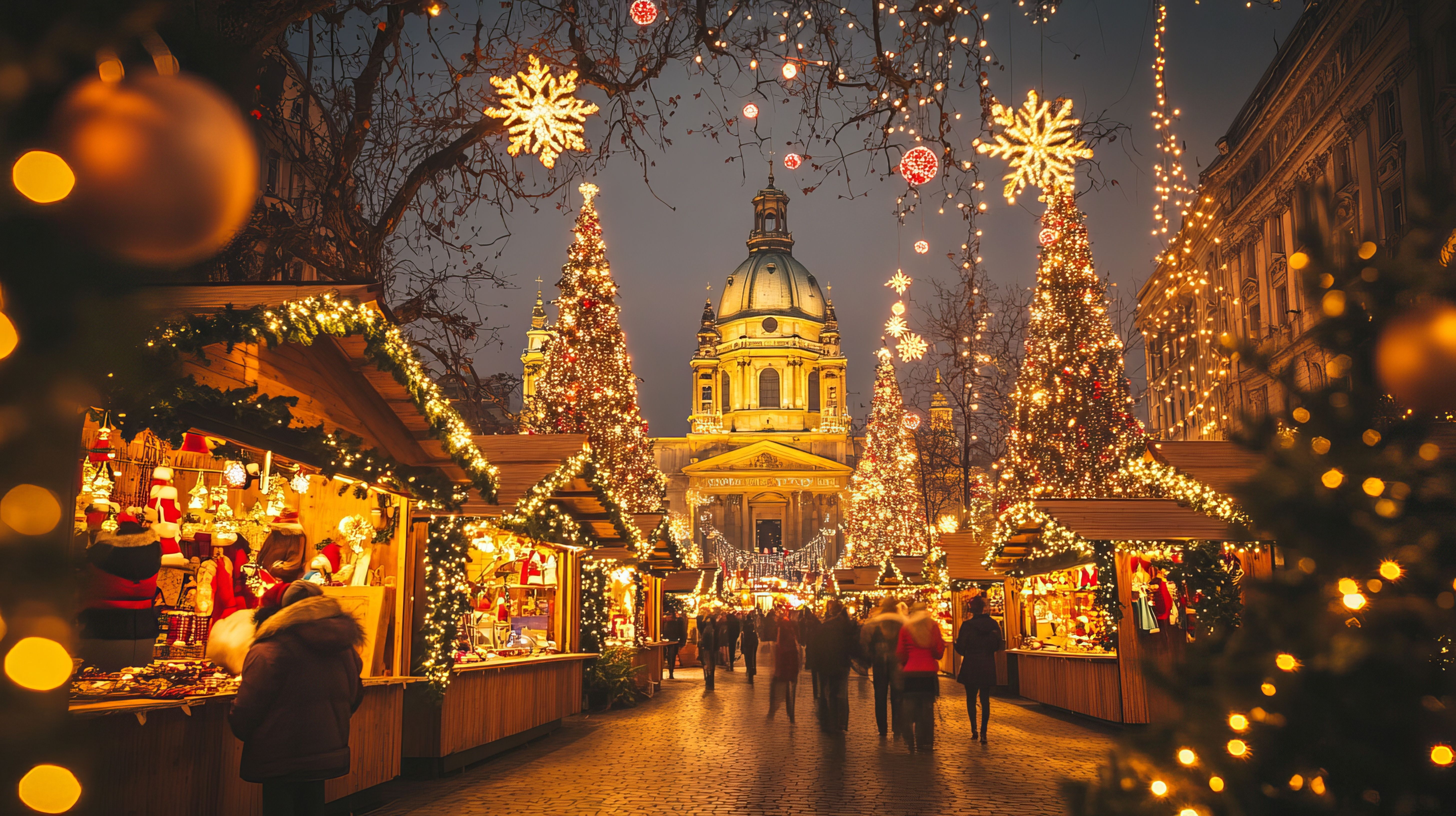 Christmas Market in Budapest, Hungary