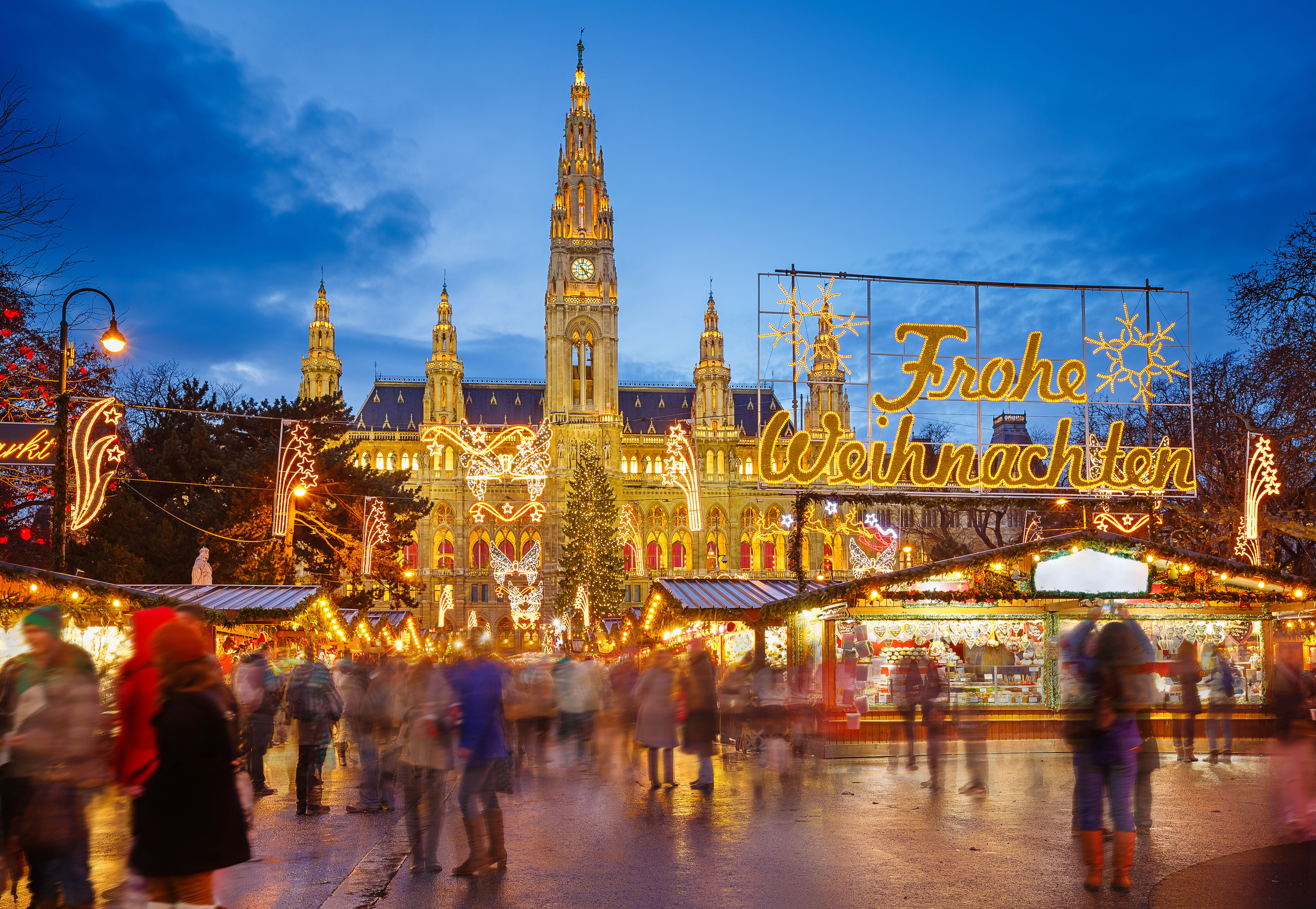 Christmas Market in Vienna, Austria