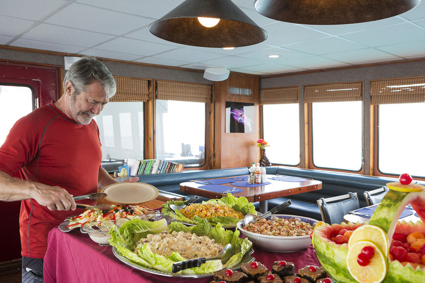 Buffet Area - Belize Aggressor IV