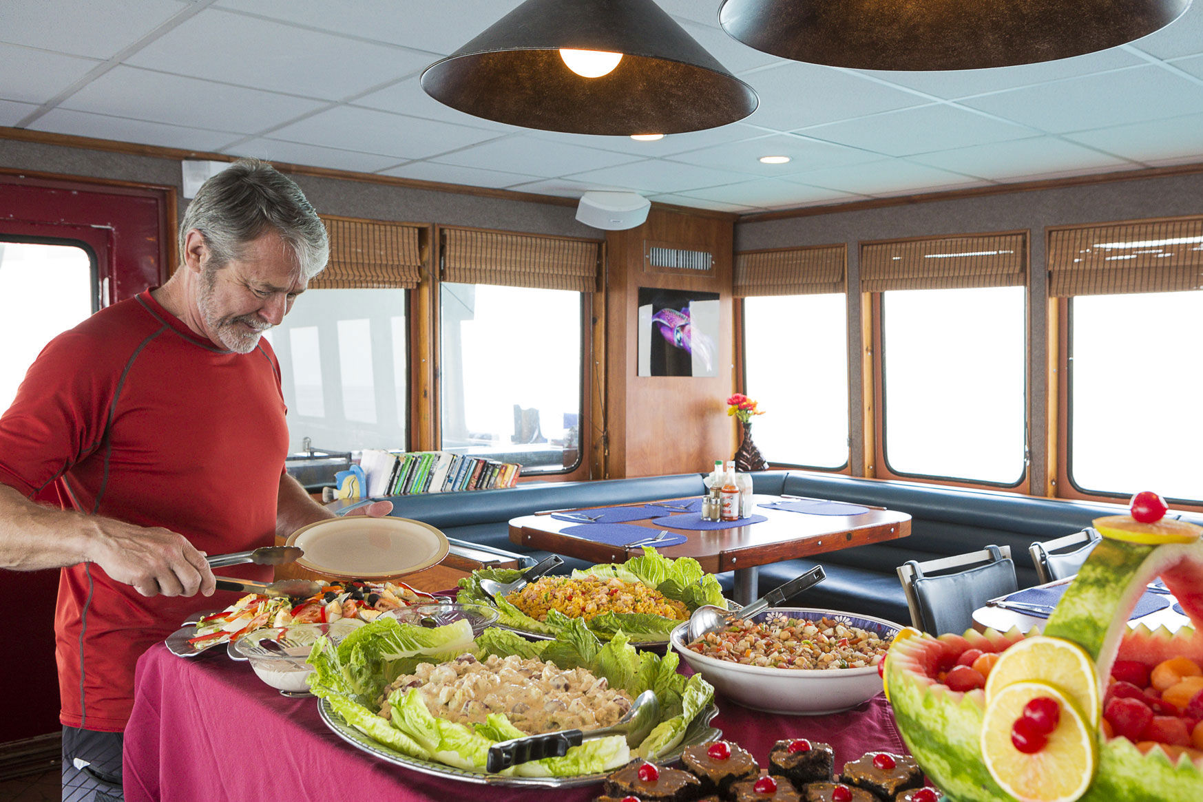 Buffet Area - Belize Aggressor IV