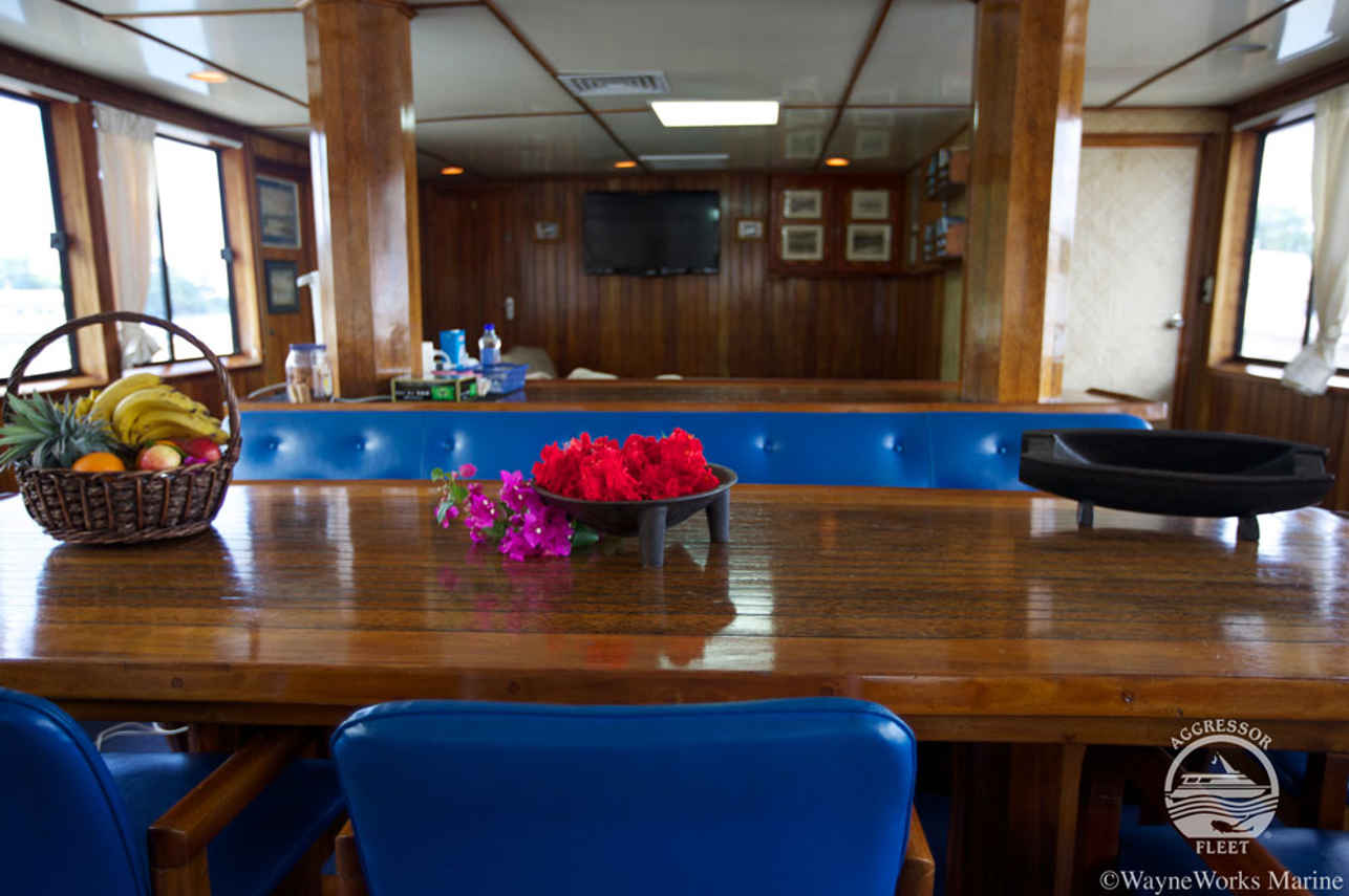 Salon interior - Fiji Aggressor