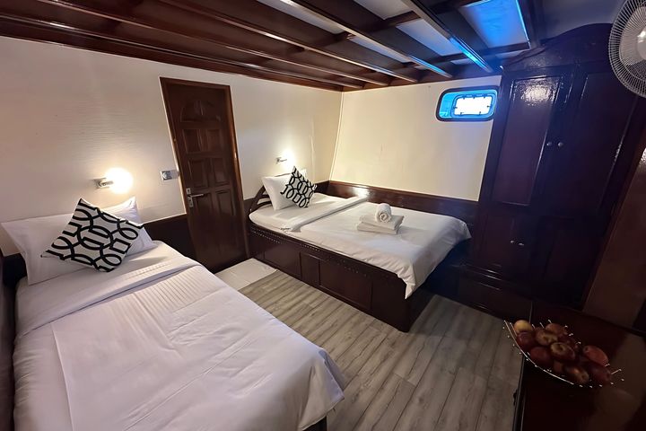 Standard Double Single Bed Cabin Lower Deck