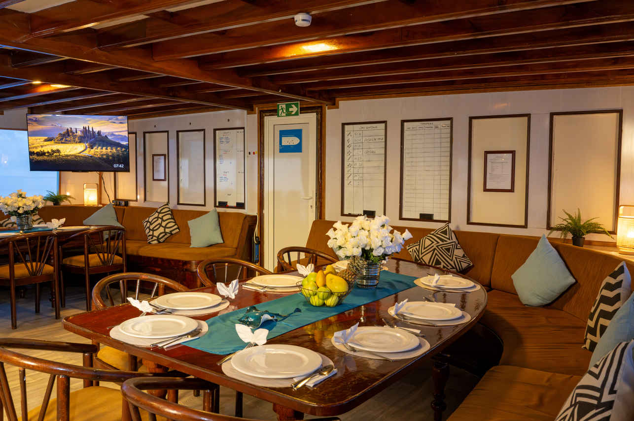 #diningroom  - Amba Liveaboard