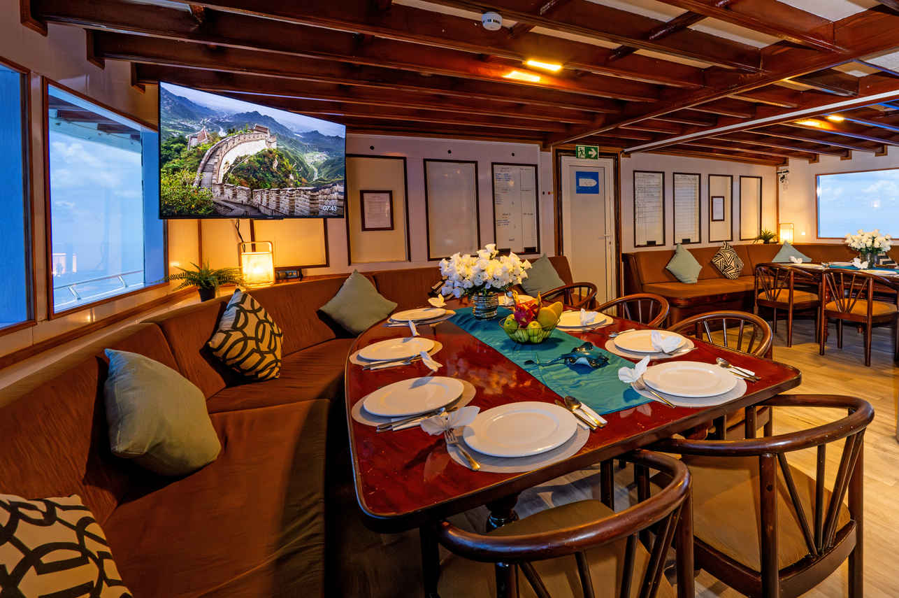 #diningroom  - Amba Liveaboard