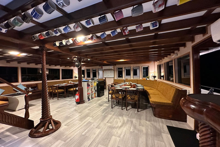 Indoor Saloon - Amba Liveaboard