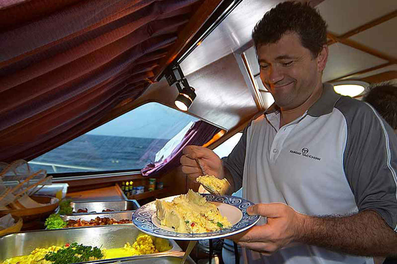 Comida a bordo - Mermaid II