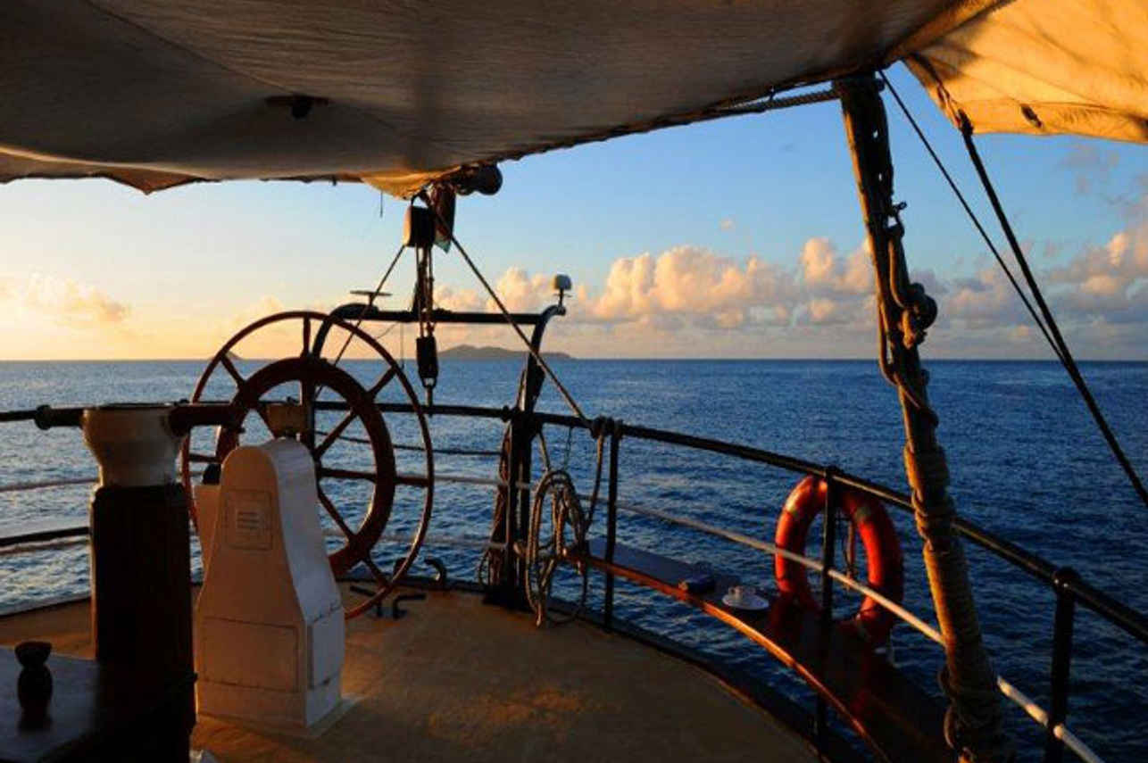 Wheel House onboard Sea Shell Liveaboard