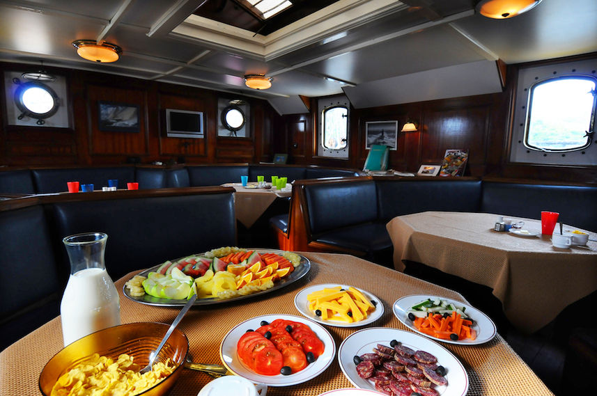 Food prepared onboard Sea Pearl Liveaboard