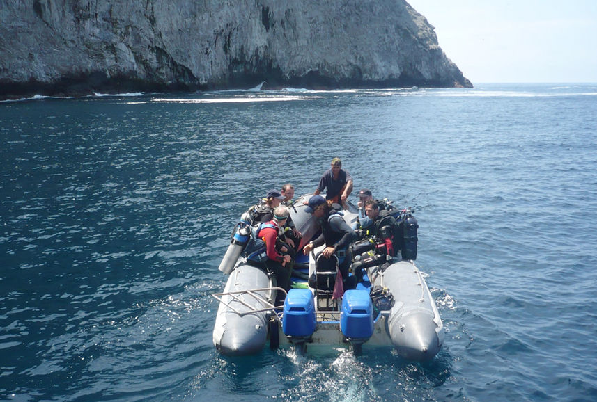 Dive tender to dive site - Cocos - Malpelo - Inula Liveaboard