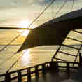 Sunset at the end of a days diving - Euphoria Liveaboard