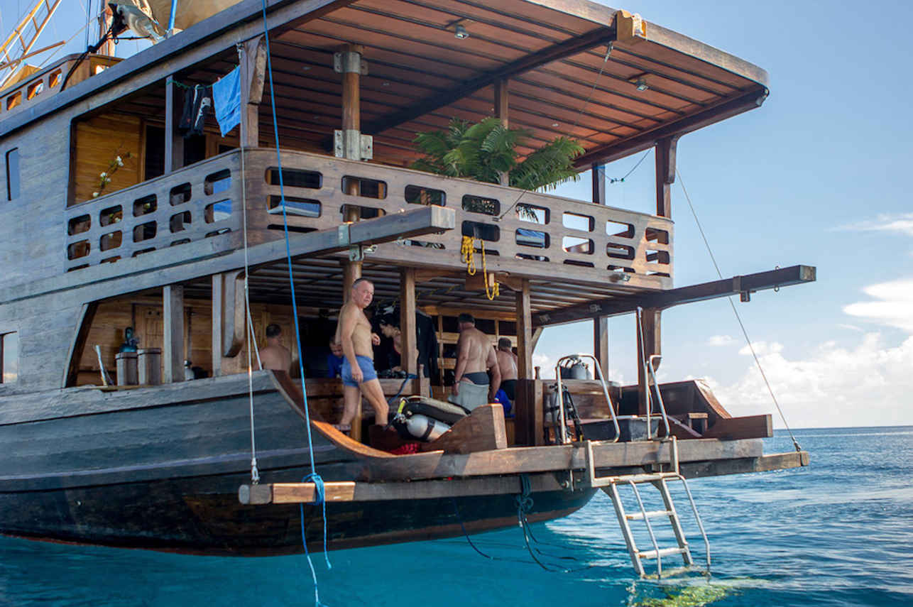 Comfortable dive area - Euphoria Liveaboard