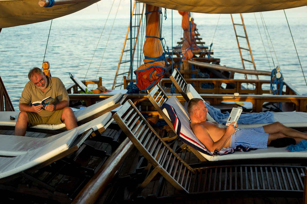 Relaxing sun deck area - Euphoria Liveaboard