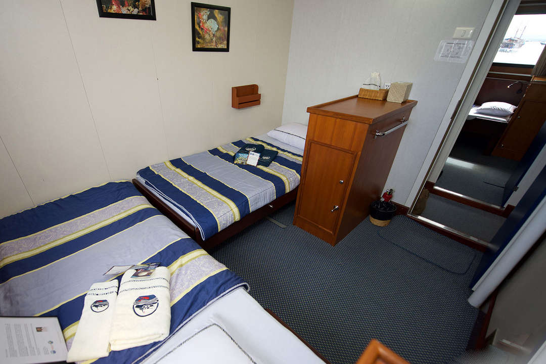 two twin beds