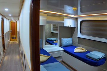 Twin Bed Cabins - Upper Deck