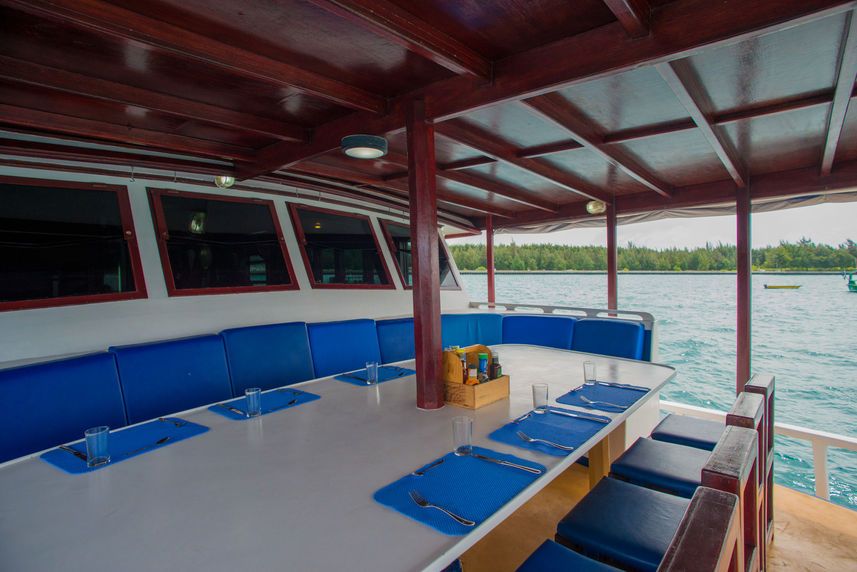 Outdoor Dining - Emperor Atoll Liveaboard Maldives