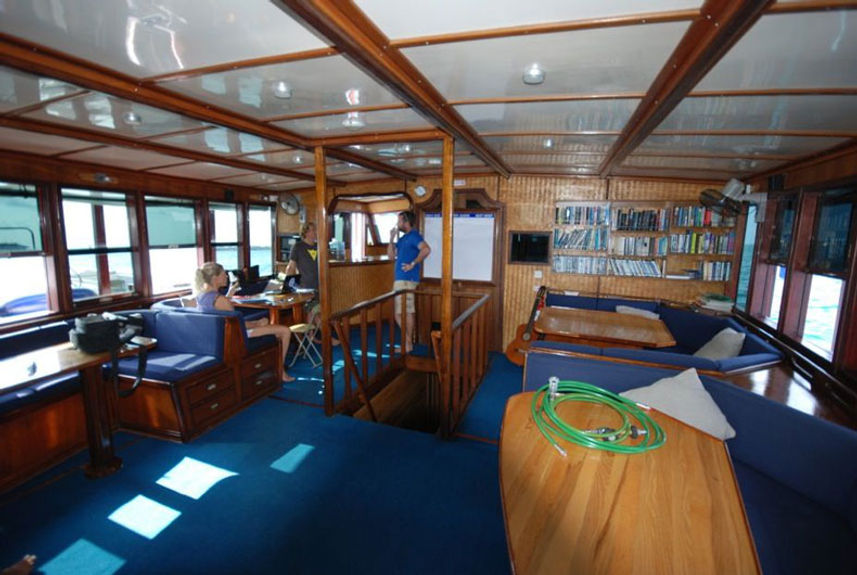 Indoor Lounge - Emperor Atoll Liveaboard Maldives