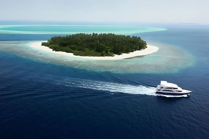 Cruising around the Maldives aboard Emperor Voyager