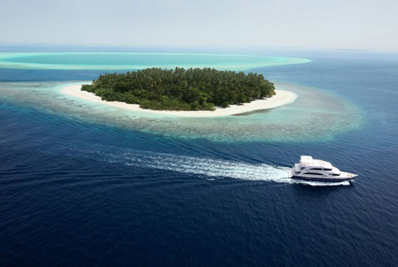 Cruising around the Maldives aboard Emperor Voyager