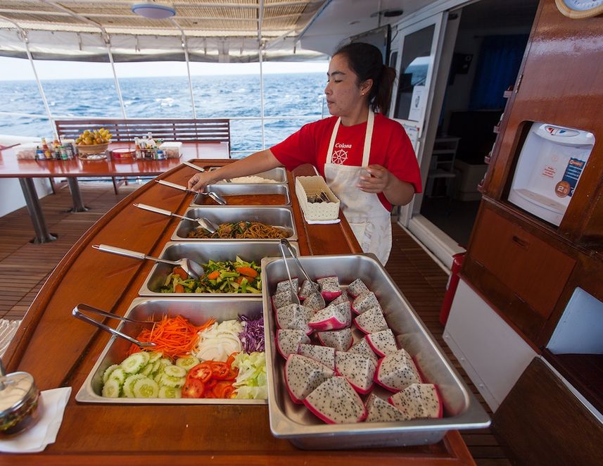 Comida a bordo - Giamani