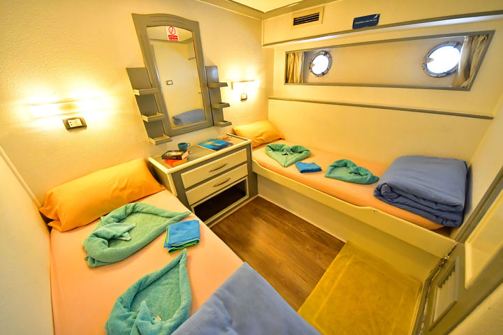 Lower Deck Twin Cabins