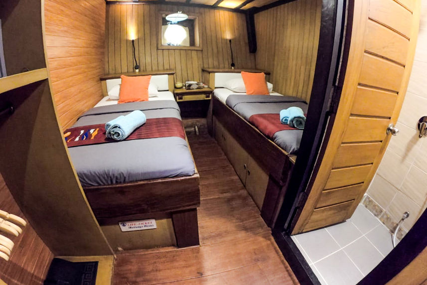 Lower Deck Twin Cabins