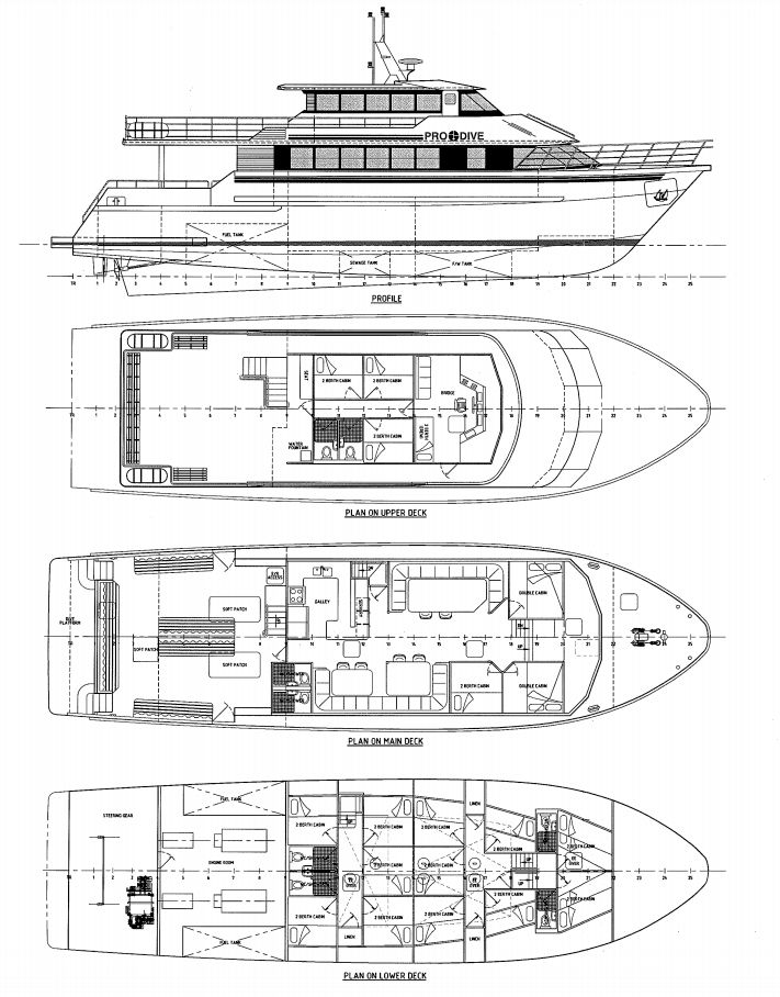 ScubaPro III Deck plan floorplan