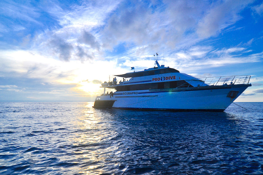 Sunset onboard ScubaPro III