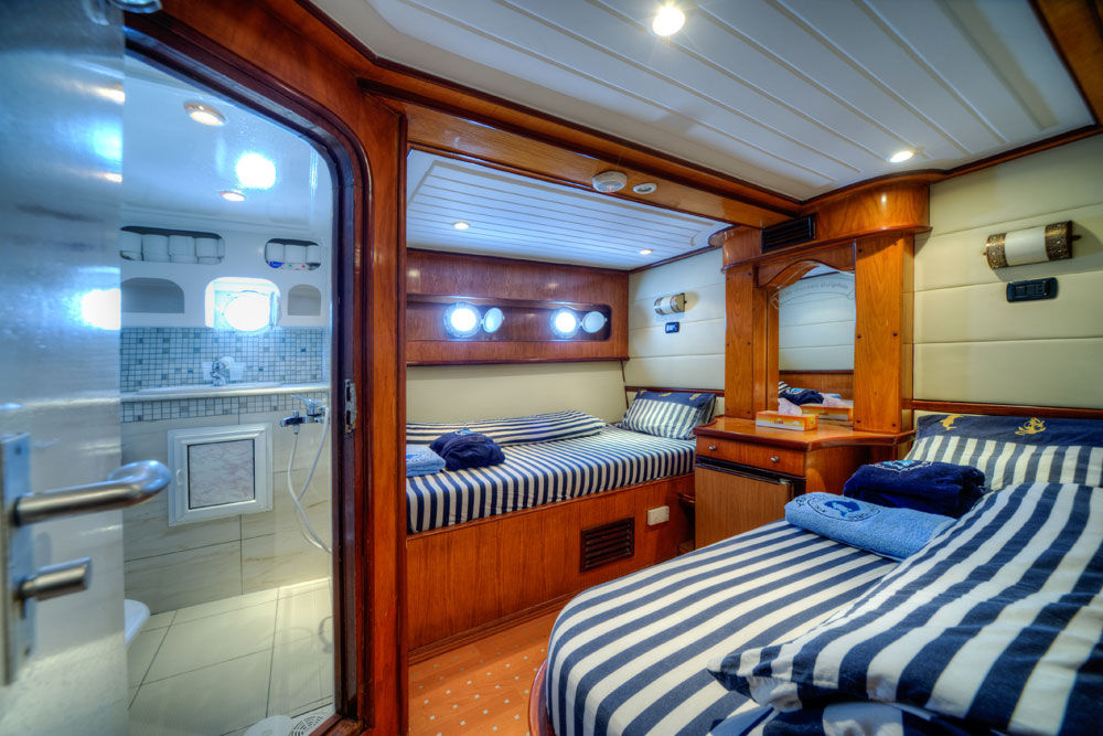 En-suite Twin Cabin - Golden Dolphin Egypt Liveaboard