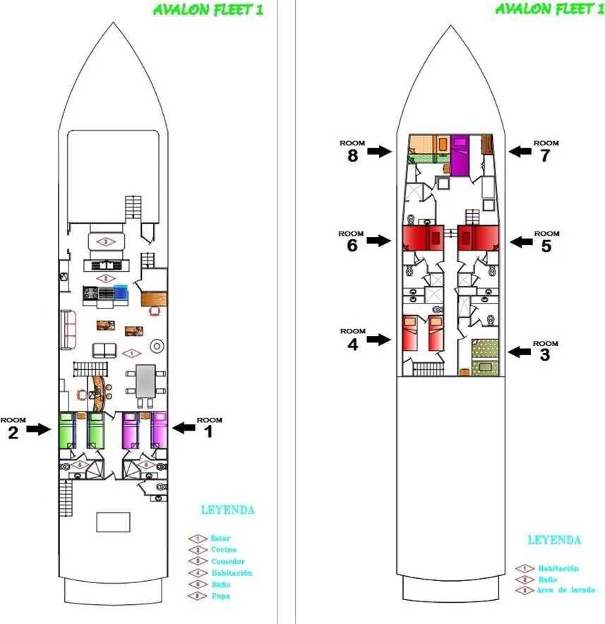 Deckplan floorplan