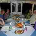 Social evening dinner onboard La Reina, Cuba