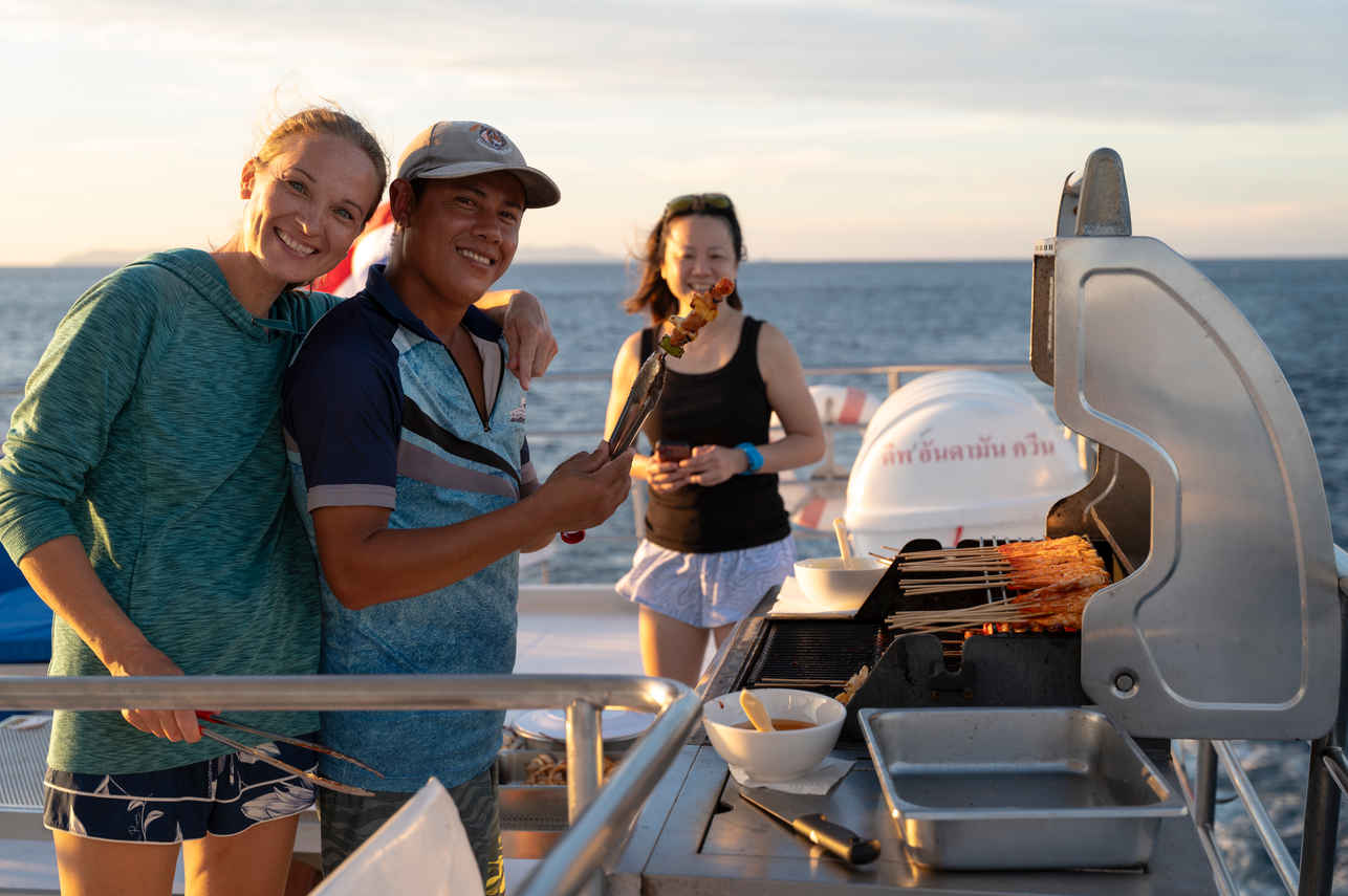 Barbeque on board