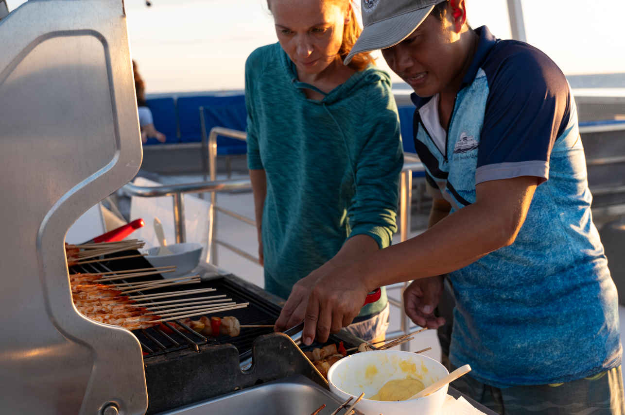 Barbeque on board