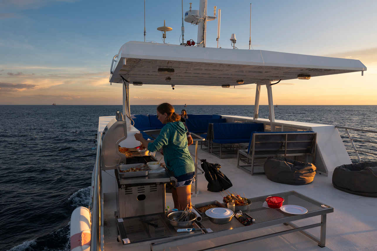 Barbeque on board