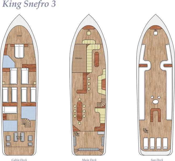 King Snefro 3 Deck Plan floorplan