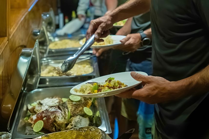 Comida a bordo - Iruvai