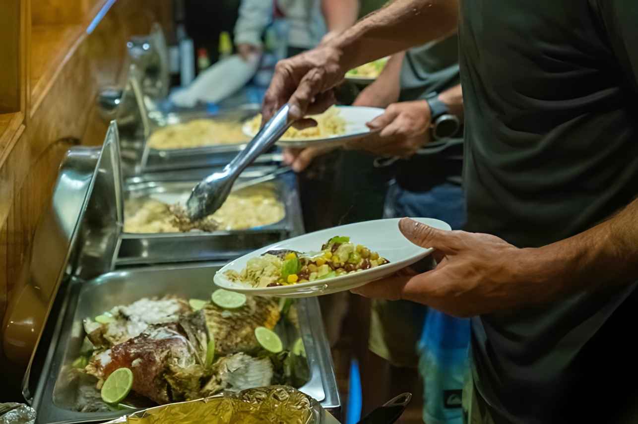 Comida a bordo - Iruvai