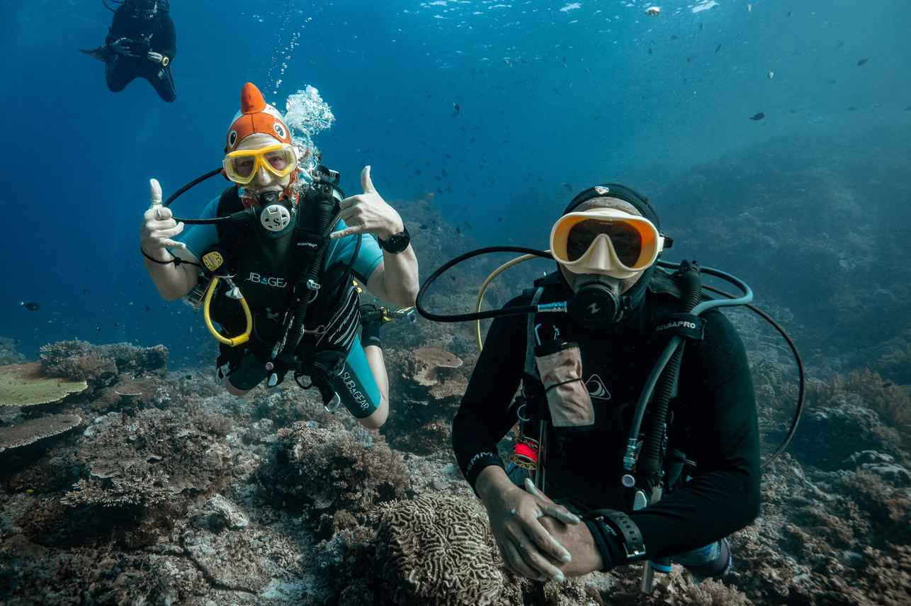 Diving Underwater