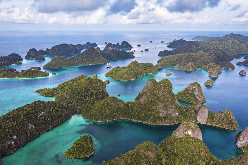 Raja Ampat Aerial View