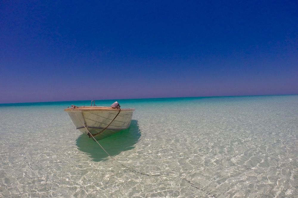 Clear waters of Rowley Shoals Australia