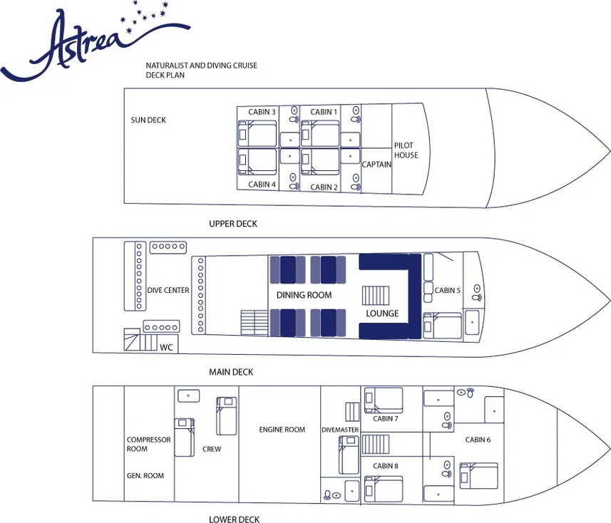 Astrea Deck Plan floorplan