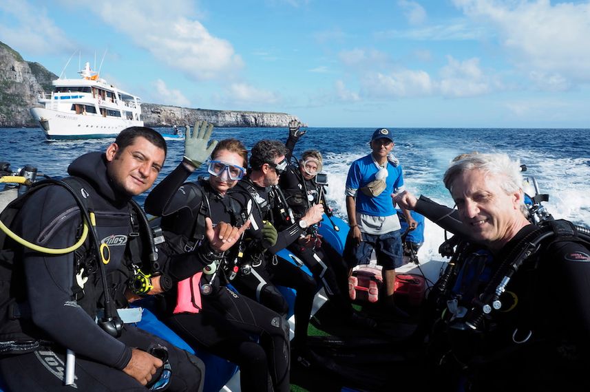 On the way to dive - Astrea Galapagos