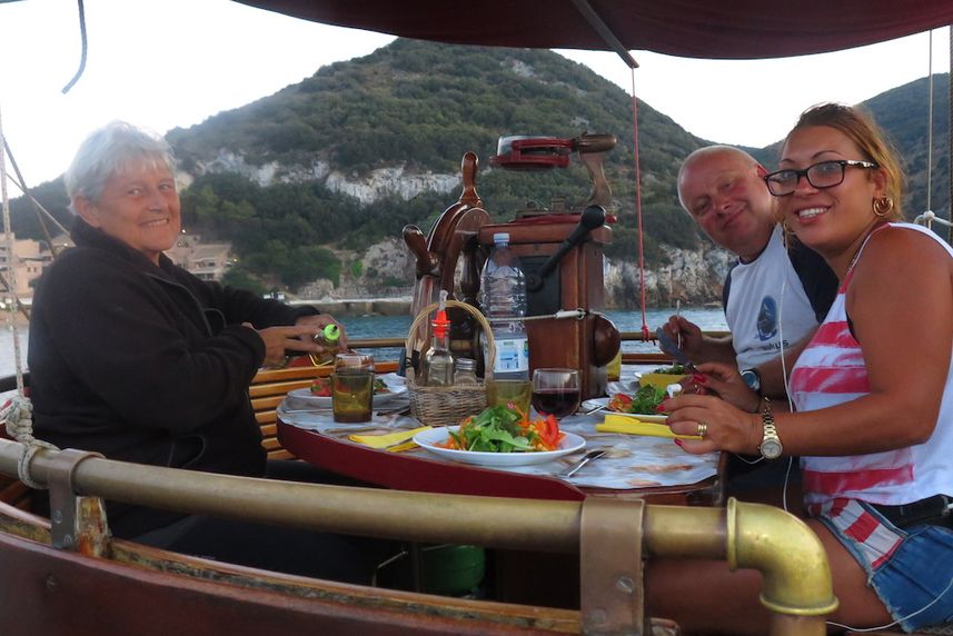 Dining on the Norseman Liveaboard