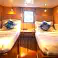 Hut met twee eenpersoonsbedden - MV Raja Ampat Explorer
