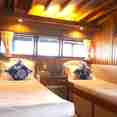 Hut met twee eenpersoonsbedden - MV Raja Ampat Explorer
