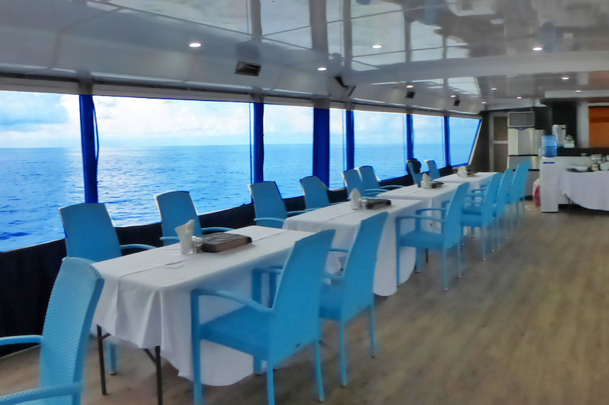 Dining area with amazing views - MV Discovery Adventure