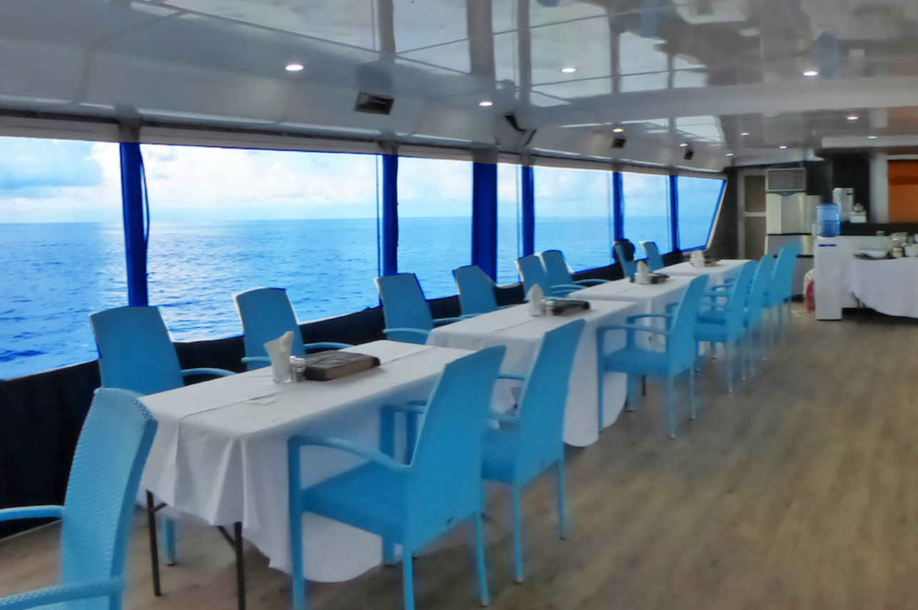 Dining area with amazing views - MV Discovery Adventure
